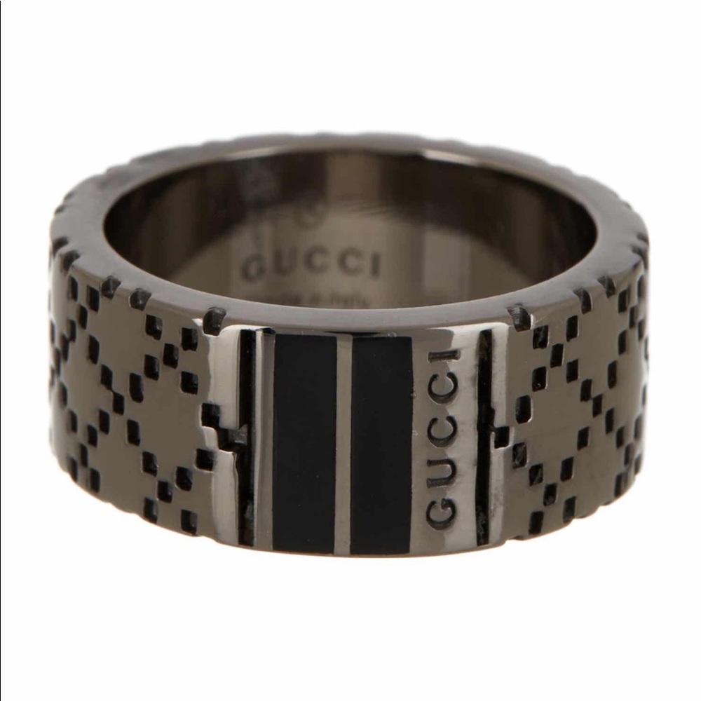 Sterling silver Gucci Dtissima band